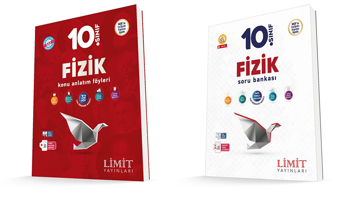 Limit 2025 10. Sınıf Fizik Kaf Konu + Soru Seti 2 Kitap Güncel Müfredat