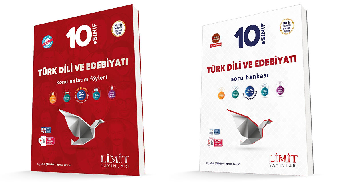 Limit 2025 10. Sınıf Türk Dili Edebiyat Kaf Konu + Soru Seti 2 Kitap Güncel Müfredat