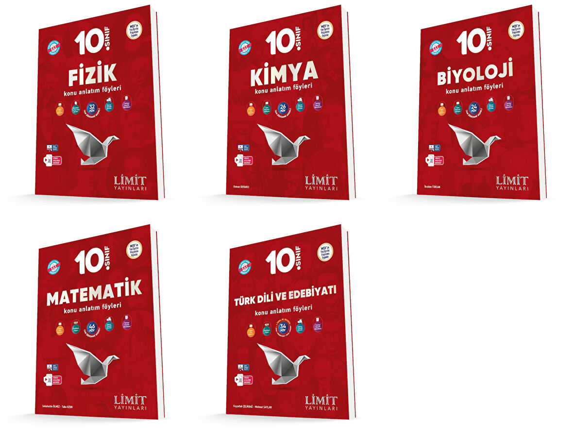 Limit 2026 10. Sınıf Sayısal Konu Anlatım Föyleri Kaf Seti 5 Kitap Güncel Müfredat