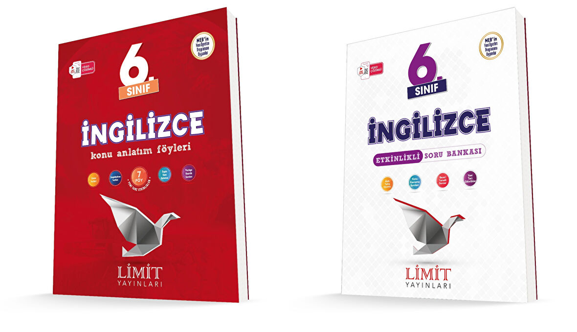 Limit 2026 6. Sınıf İngilizce Konu Anlatım + Soru Bankası Seti 2 Kitap Güncel Müfredat