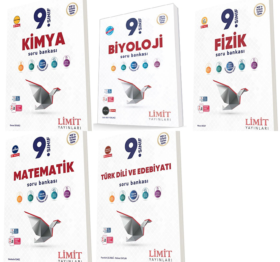Limit 2025 9. Sınıf Sayısal Soru Bankası Seti 5 Kitap Güncel Müfredat
