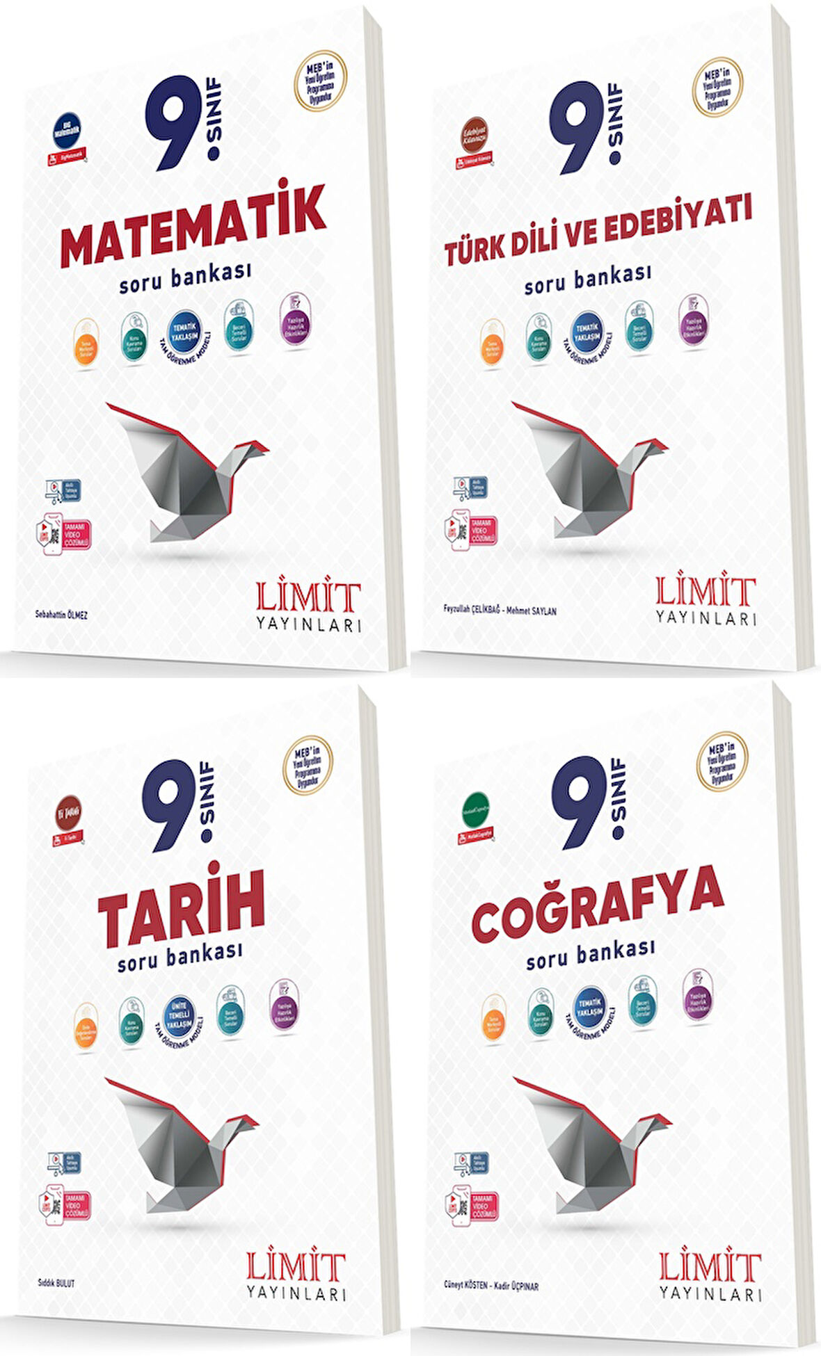 Limit 2025 9. Sınıf Eşit Ağırlık Soru Bankası Seti 4 Kitap Güncel Müfredat