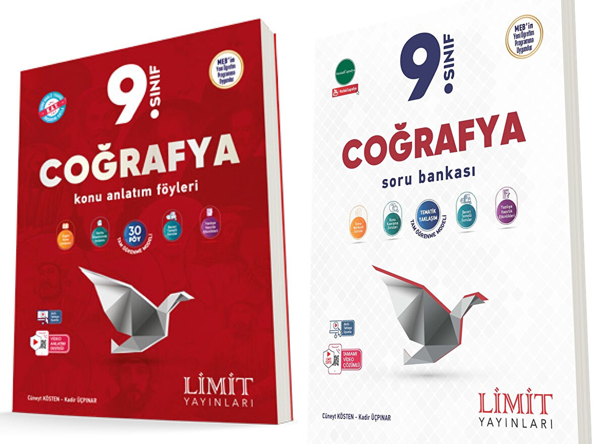 Limit 2025 9. Sınıf Coğrafya Kaf Konu + Soru Seti 2 Kitap Güncel Müfredat