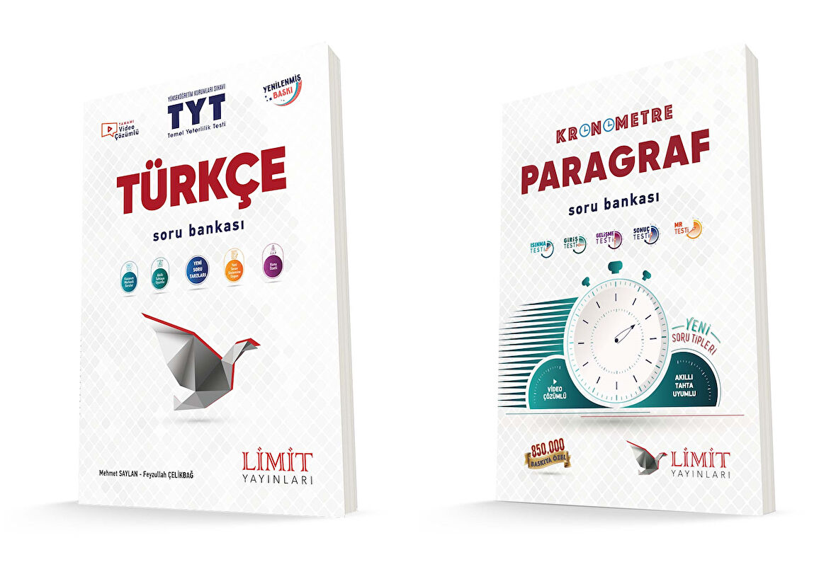 Limit Tyt Türkçe + Paragraf Soru Bankası Seti 2 Kitap 2024
