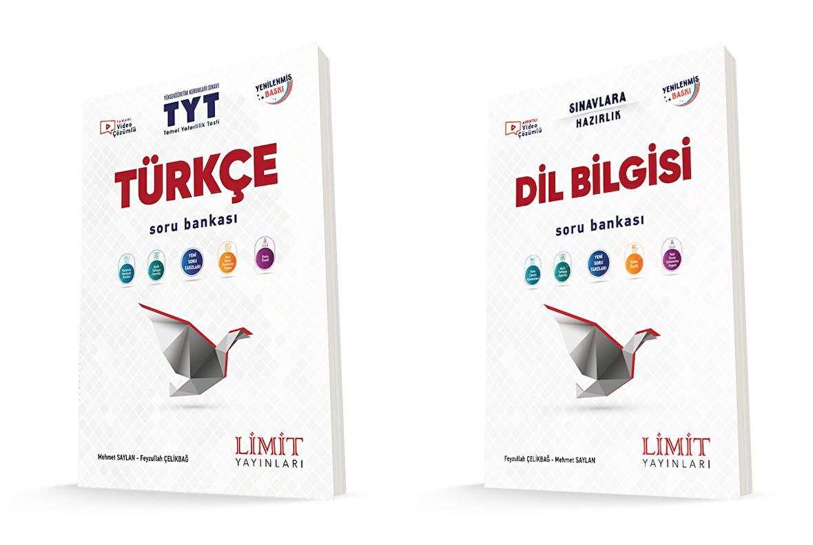 Limit Tyt Türkçe + Dil Bilgisi Soru Bankası Seti 2 Kitap 2024