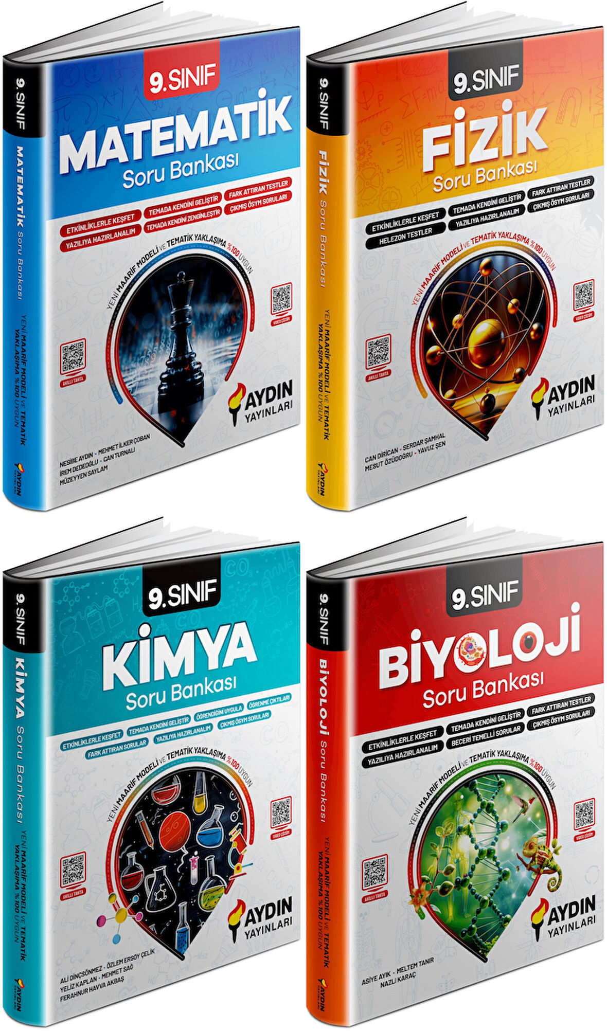 Aydın 2025 9. Sınıf Sayısal Konu Özetli Soru Bankası 4 Kitap