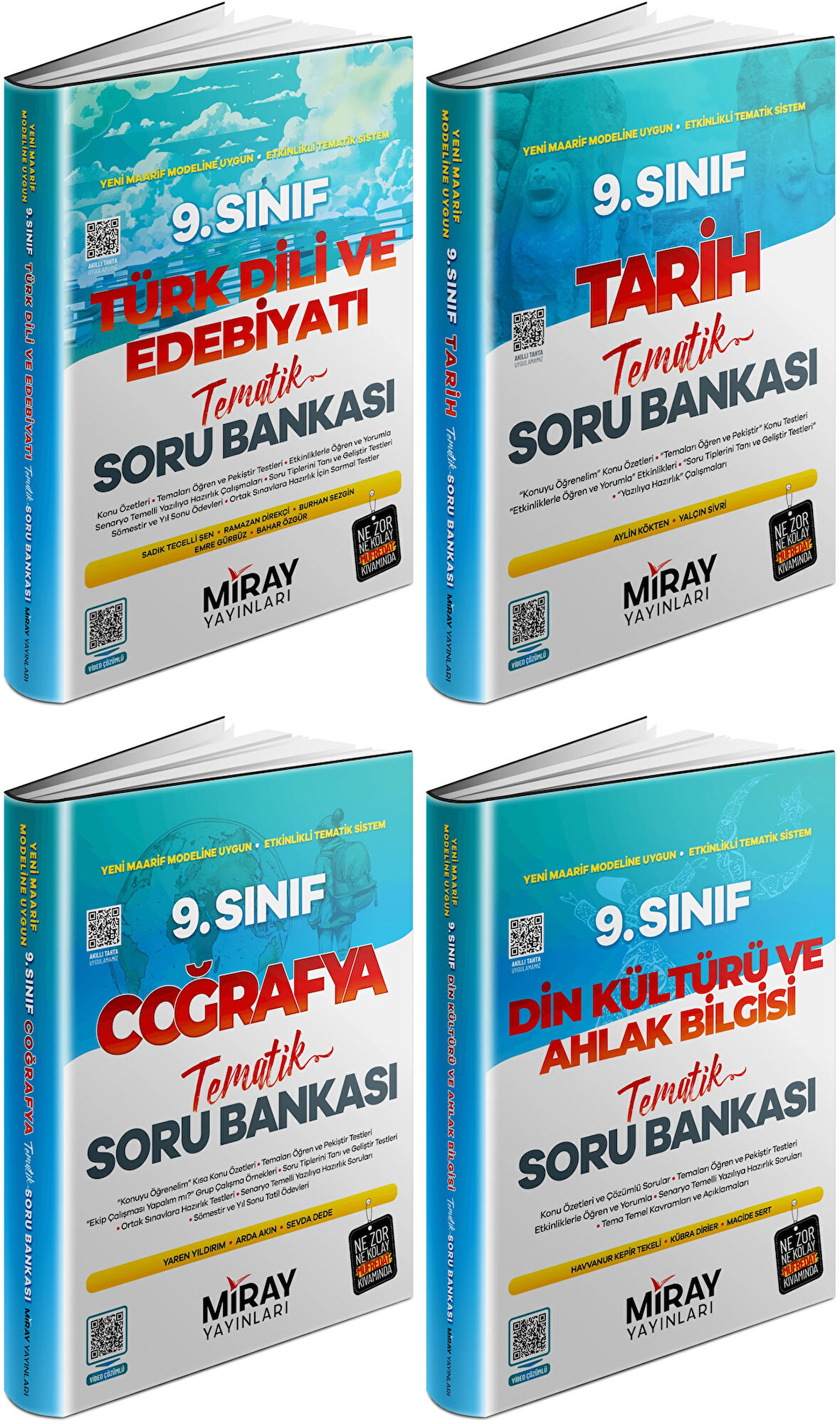 Miray 2025 9. Sınıf Sözel Tematik Soru Bankası 4 Kitap