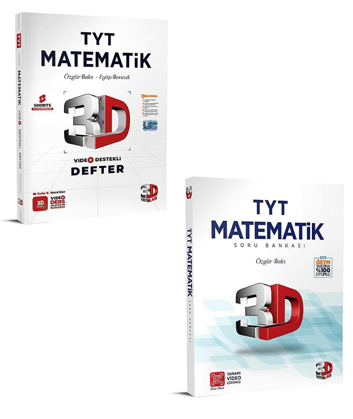 3D Yayınları Tyt Matematik Soru + Video Destekli Defter Seti 2023