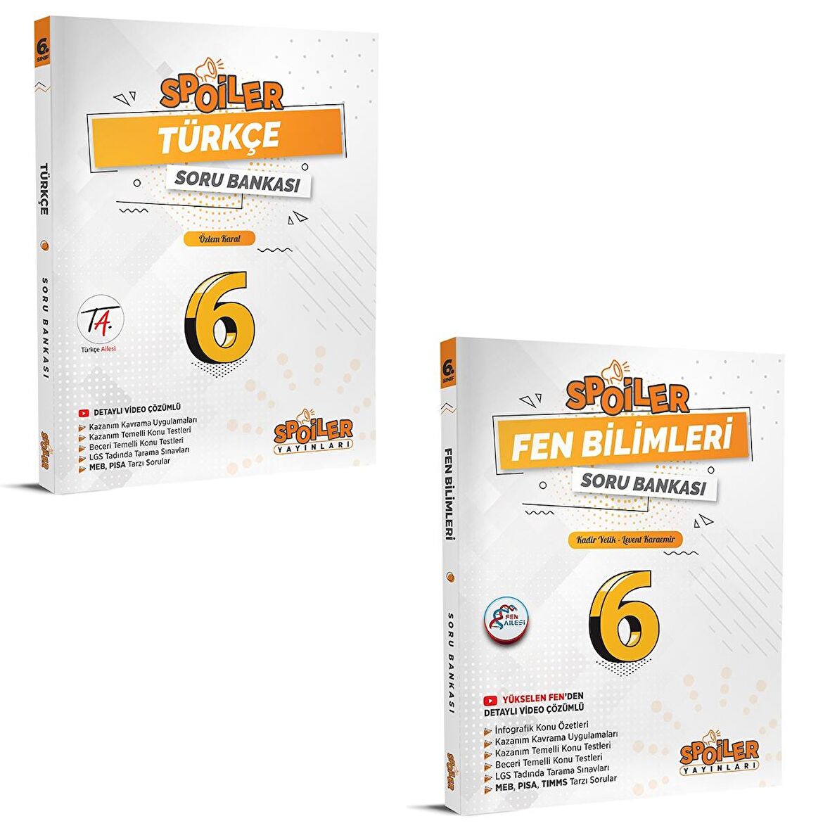 Spoiler 6. Sınıf Türkçe Fen Bilimleri Soru Bankası Seti 2023