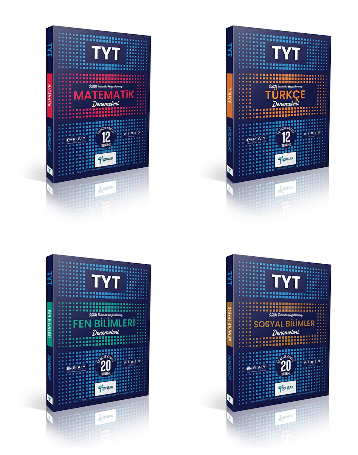 Toprak 2025 Tyt Matematik + Türkçe + Sosyal + Fen Deneme Seti 4 Kitap