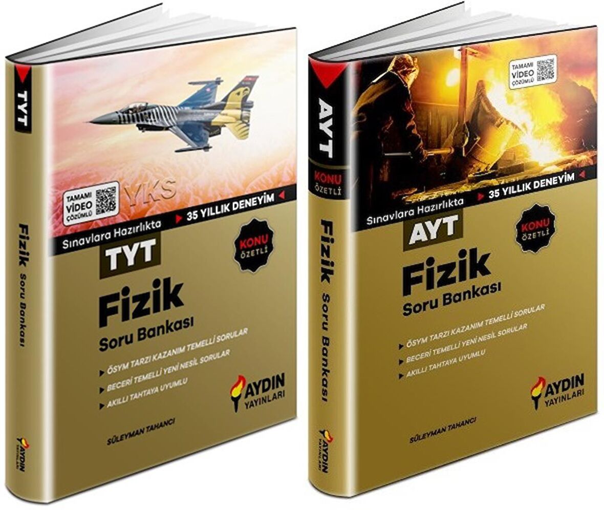 Aydın Tyt Ayt Fizik Konu Özetli Soru Bankası Seti 2 Kitap 2023