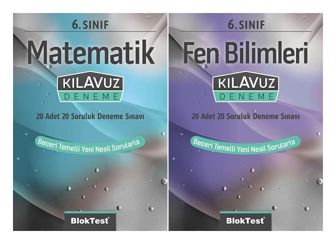 Bloktest 6. Sınıf Matematik + Fen Bilimleri Kılavuz Deneme Seti 2 Kitap 2023