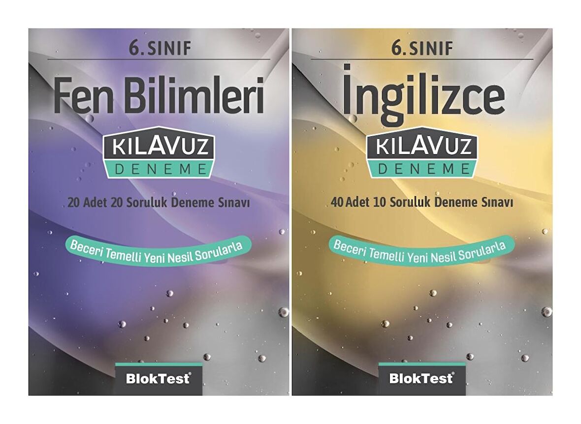 Bloktest 6. Sınıf Fen Bilimleri + İngilizce Kılavuz Deneme Seti 2 Kitap 2023