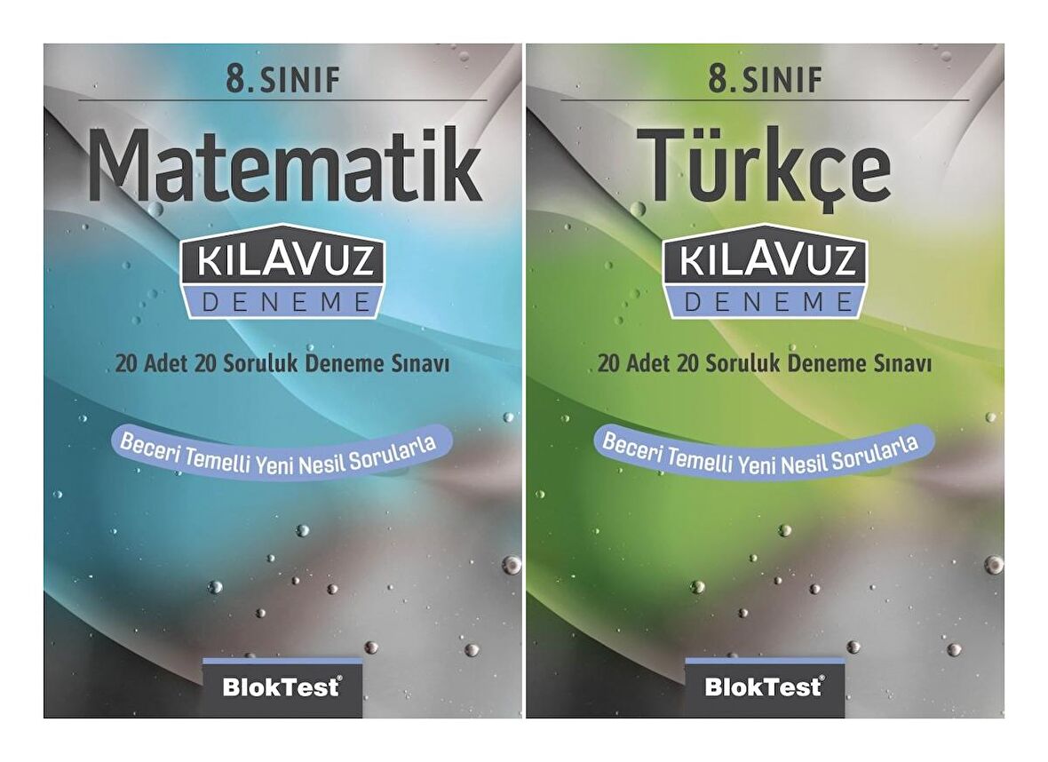 Bloktest 8. Sınıf Matematik + Türkçe Kılavuz Deneme Seti 2 Kitap 2023