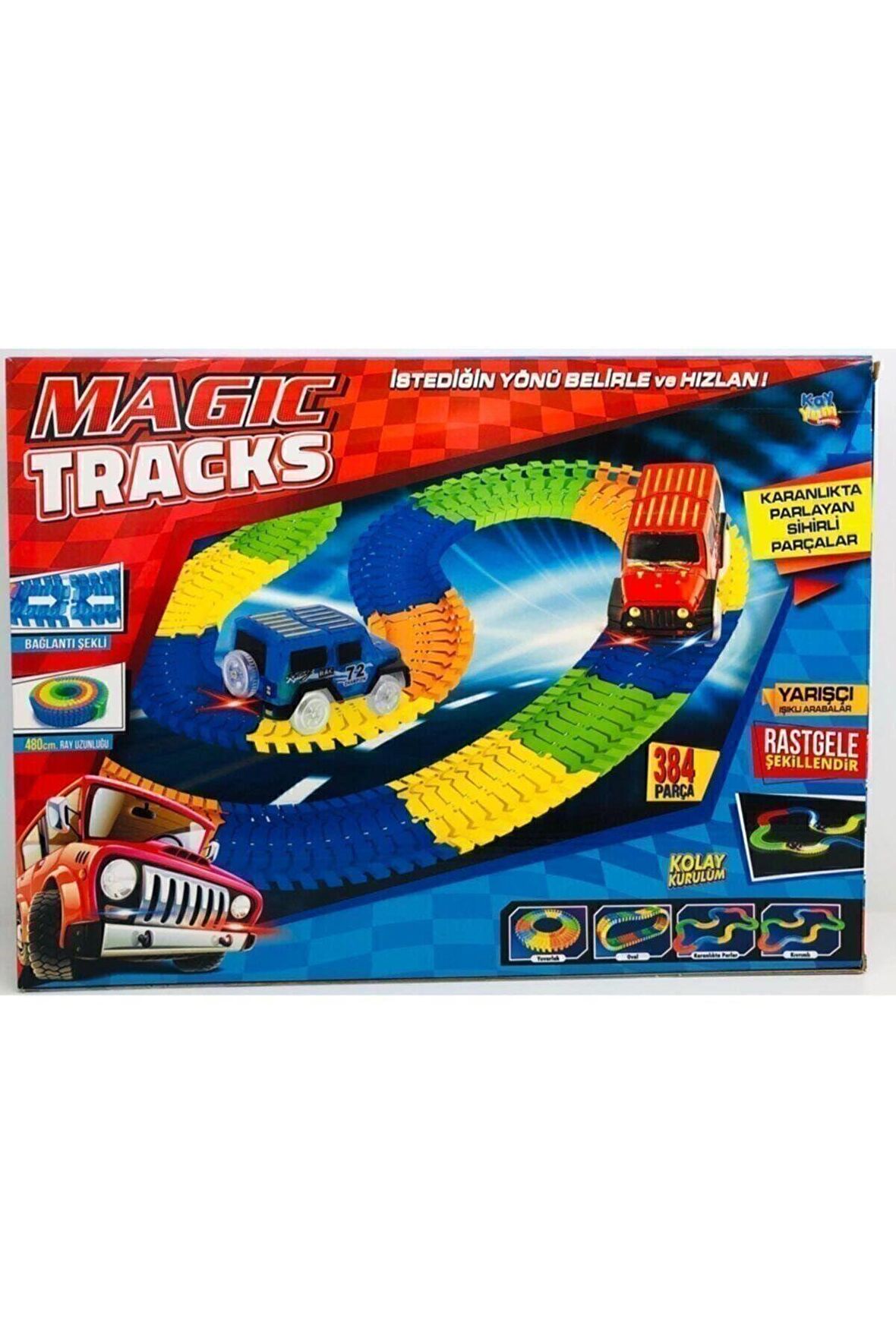 Kayyum Magic Tracks Hareketli Raylar 384 Parça 2 Araba-23082269