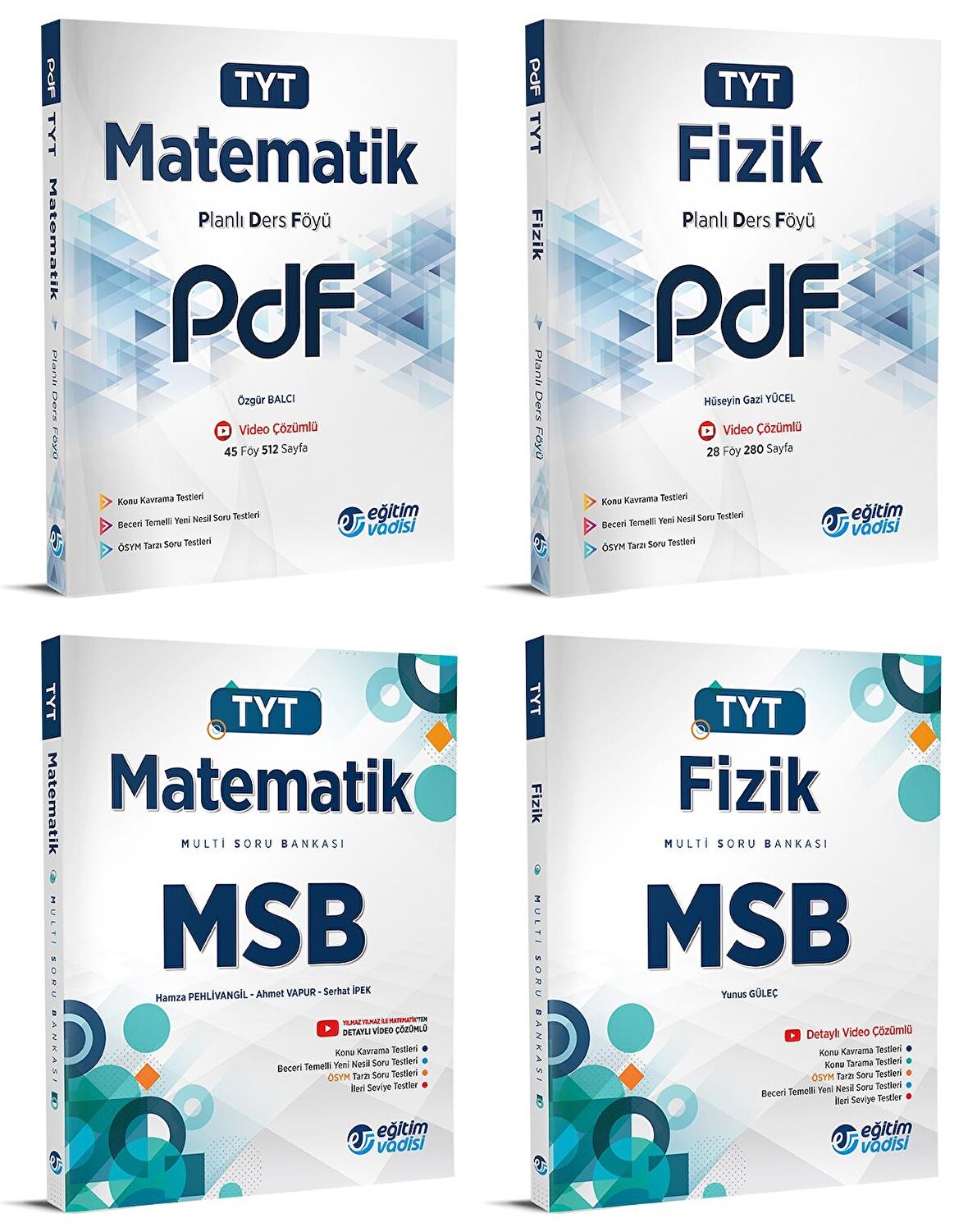 Eğitim Vadisi Tyt Matematik + Fizik Pdf + Msb Seti 4 Kitap 2023