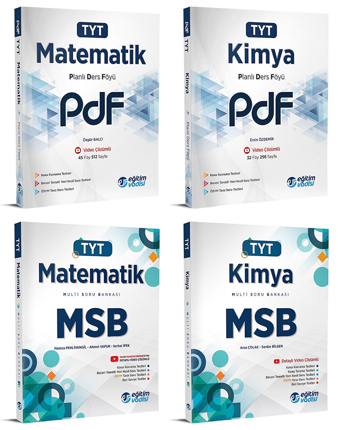 Eğitim Vadisi Tyt Matematik + Kimya Pdf + Msb Seti 4 Kitap 2023