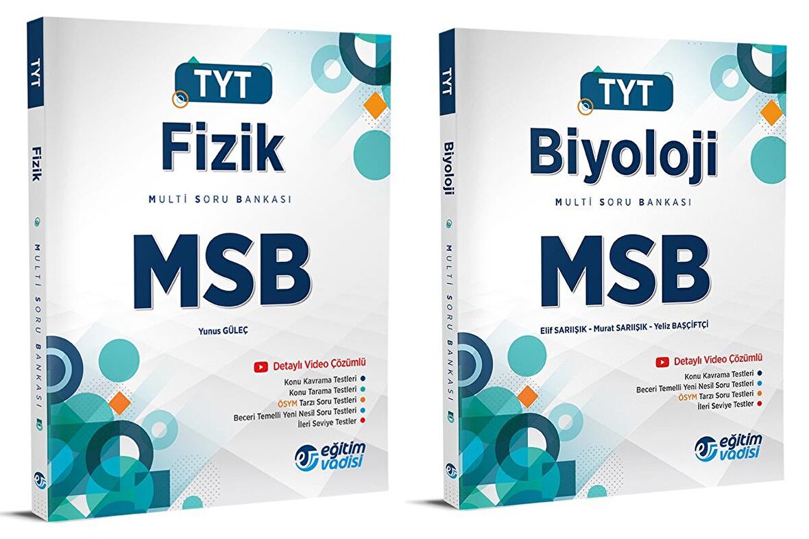 Eğitim Vadisi Tyt Fizik + Biyoloji Msb Multi Soru Bankası Seti 2 Kitap 2023
