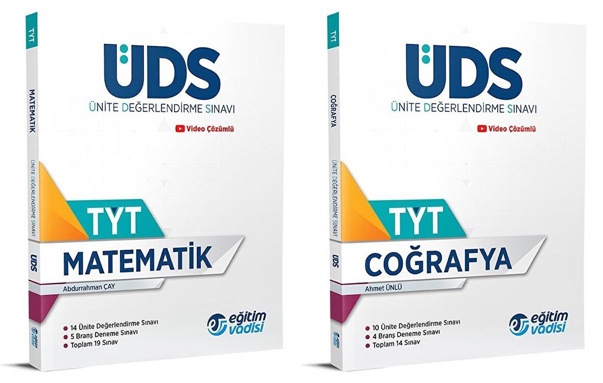 Eğitim Vadisi Tyt Matematik + Coğrafya Üds Ünite Değerlendirme Sınavı Seti 2 Kitap 2023