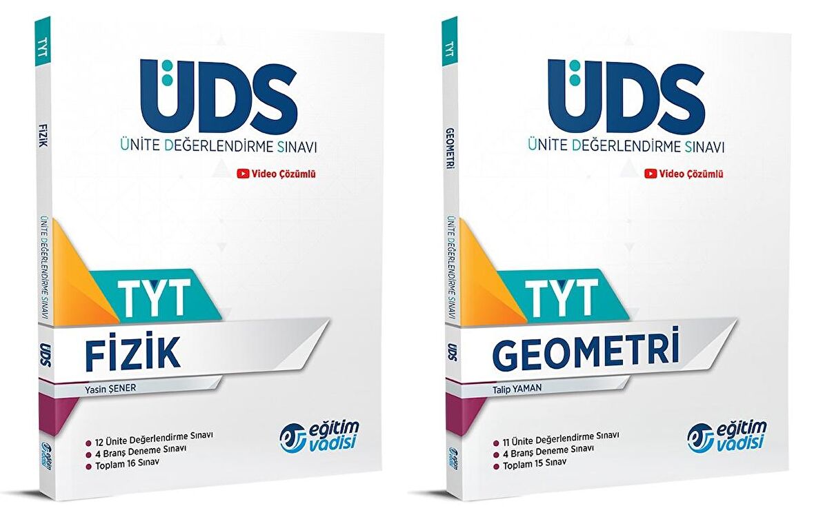 Eğitim Vadisi Tyt Fizik + Geometri Üds Ünite Değerlendirme Sınavı Seti 2 Kitap 2023