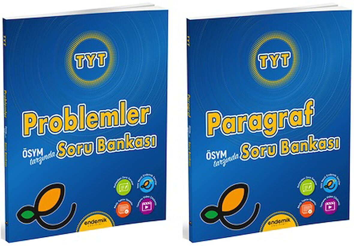 Endemik 2025 Tyt Paragraf + Problemler Soru Bankası Seti 2 Kitap