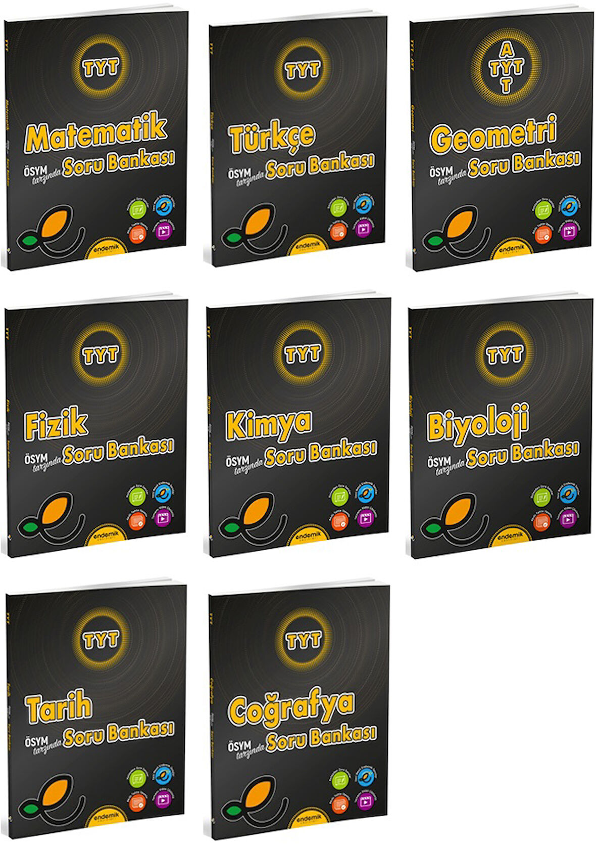 Endemik 2025 Tyt Soru Kitabı Seti 8 Kitap Tam Set