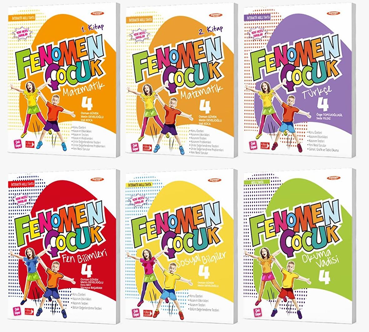 Fenomen Çocuk 4. Sınıf Türkçe Matematik Fen Sosyal Okuma Vadisi Seti 6 Kitap 2023