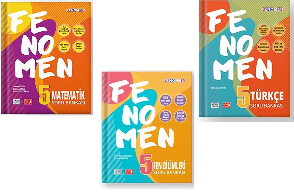 Fenomen Okul 5. Sınıf Matematik Türkçe Fen Fenomen Soru Seti 2023