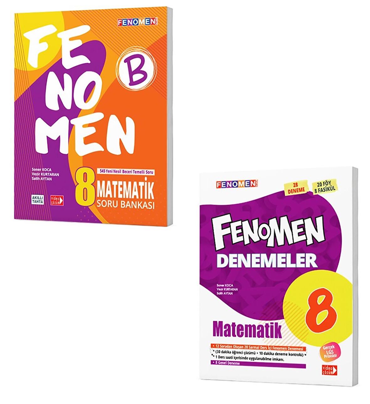 Fenomen Okul 8. Sınıf Matematik Soru Bankası + Deneme Seti 2023