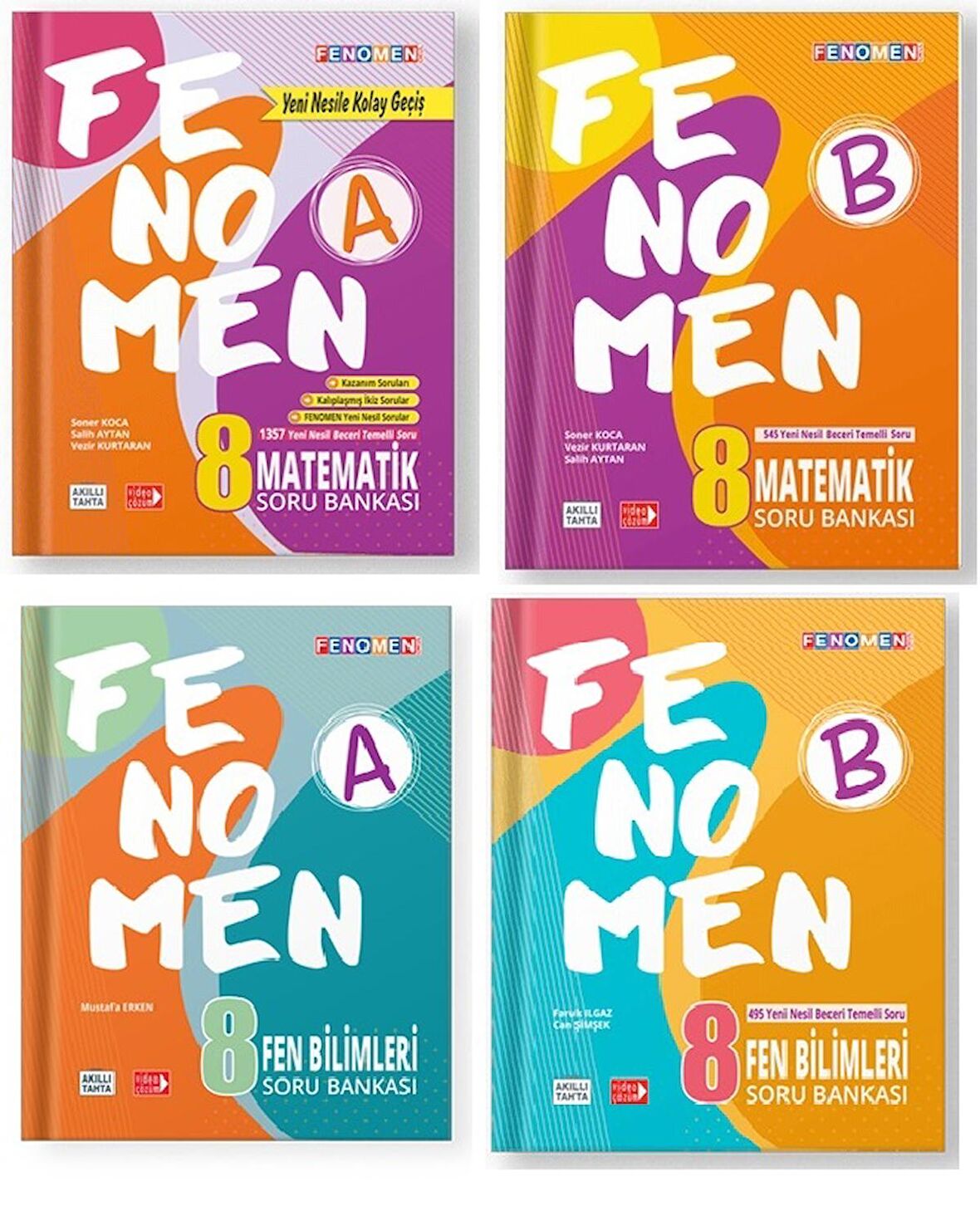 Fenomen Okul 8. Sınıf Lgs Matematik Fen Bilimleri Fenomen A + B Soru Seti 2023