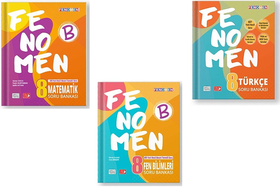 Fenomen Okul 8. Sınıf Lgs Matematik Türkçe Fen Fenomen Soru Seti 2023