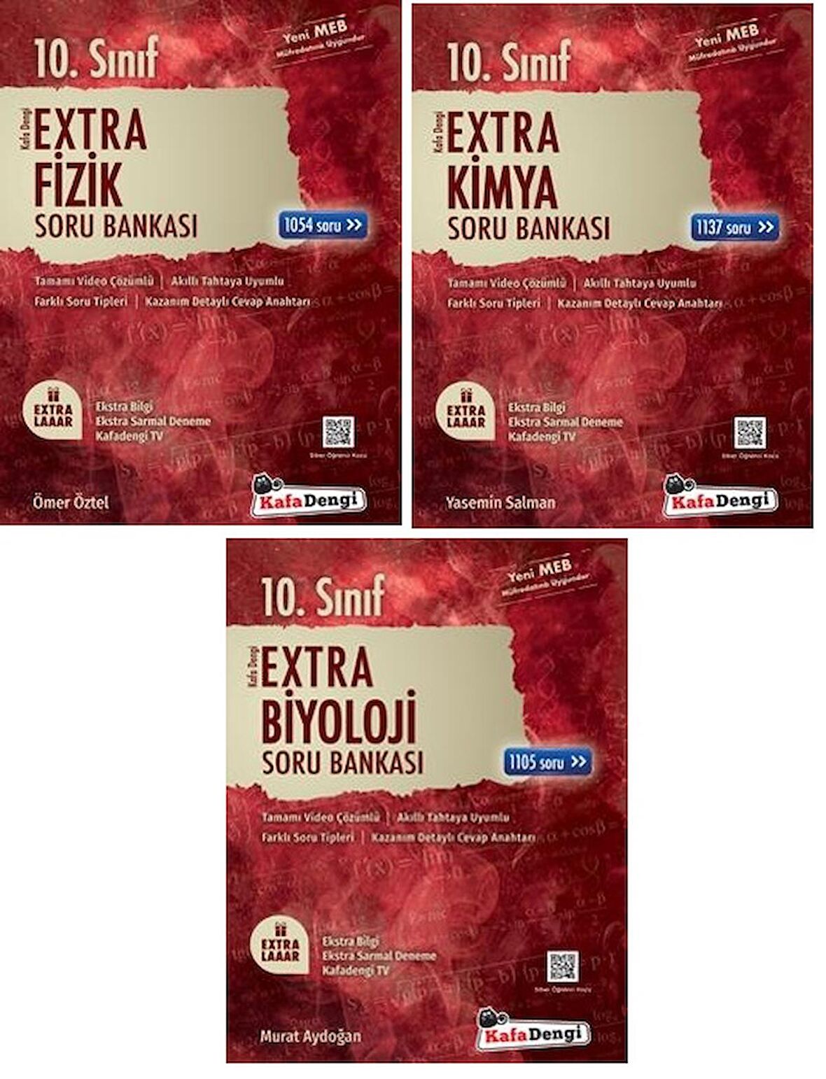 Kafadengi 10. Sınıf Fizik Kimya Biyoloji Extra Soru Bankası Seti 2023