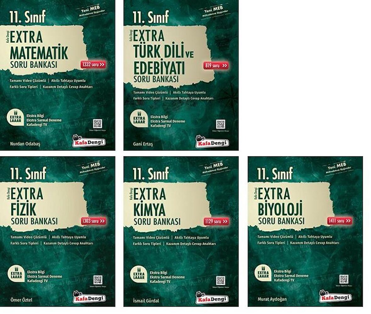 Kafadengi 11. Sınıf Sayısal Extra Soru Bankası Seti 2023