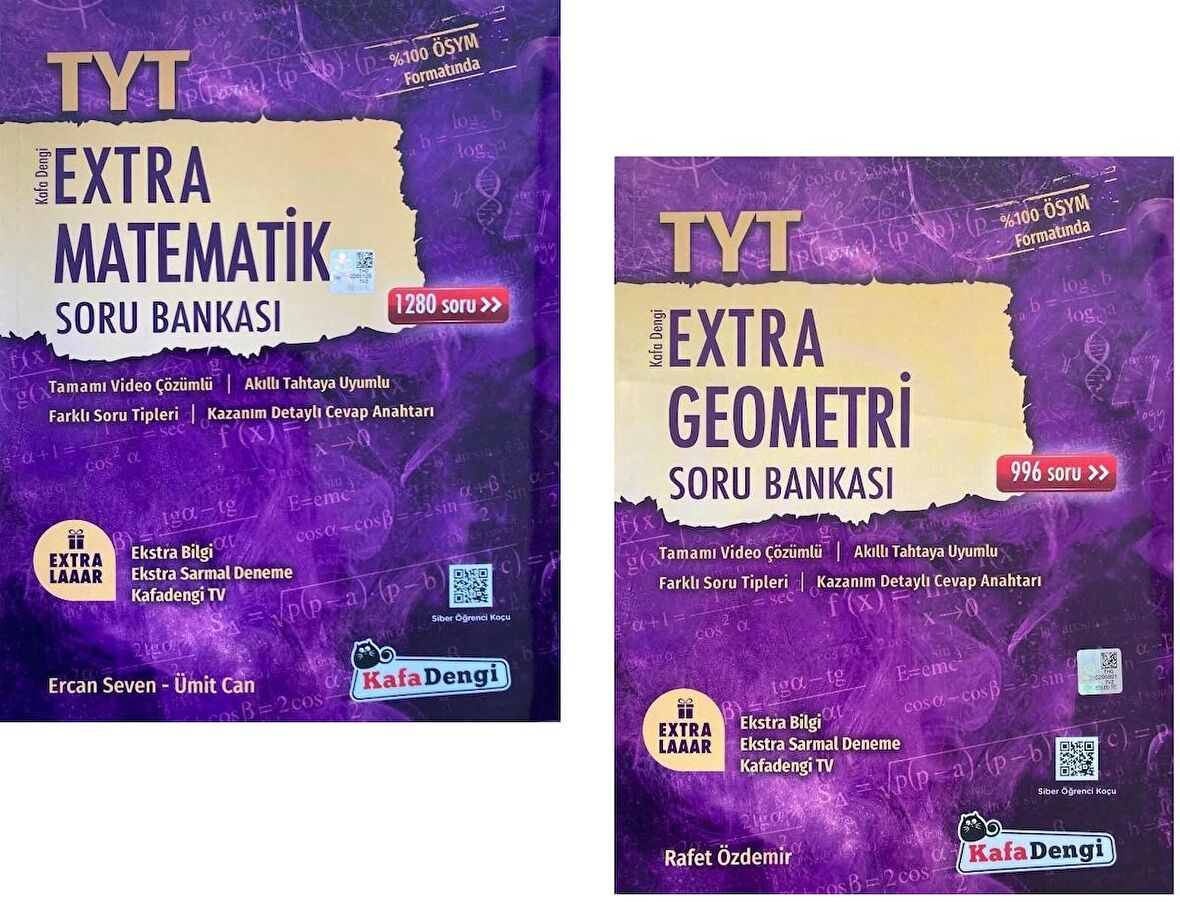 Kafadengi Tyt Matematik + Geometri Extra Soru Seti 2 Kitap 2023