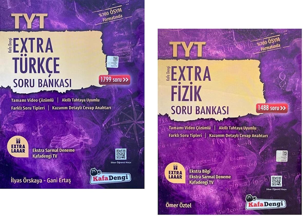 Kafadengi Tyt Türkçe + Fizik Extra Soru Seti 2 Kitap 2023