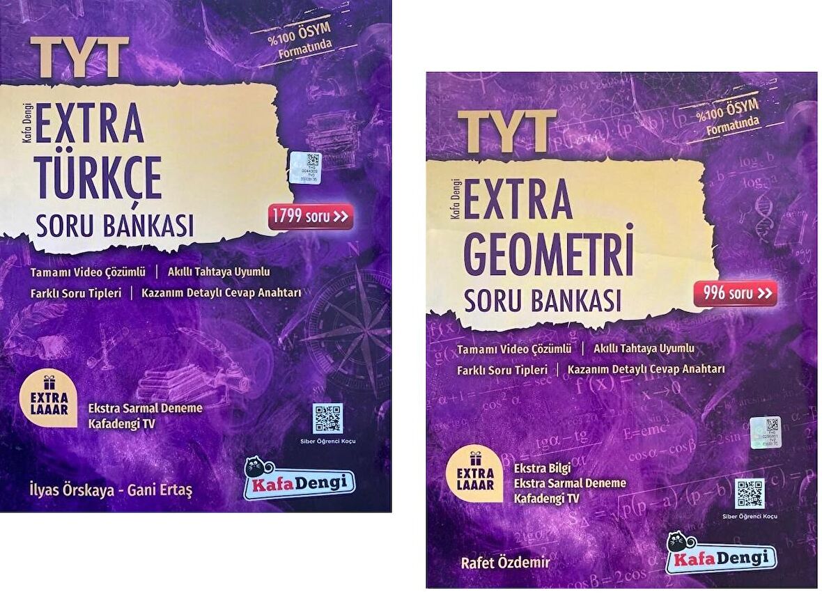 Kafadengi Tyt Türkçe + Geometri Extra Soru Seti 2 Kitap 2023