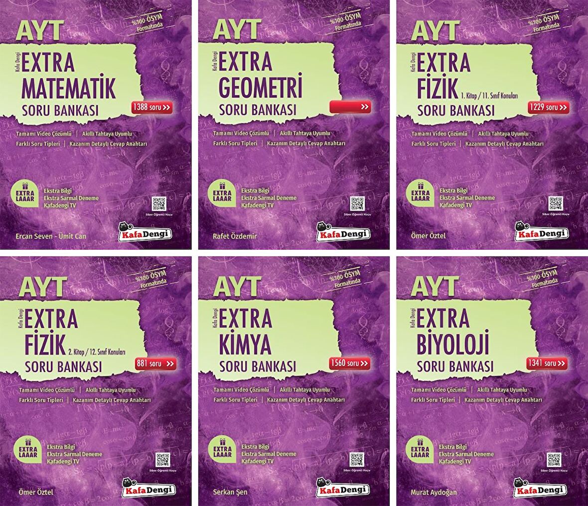 Kafadengi Ayt Sayısal Extra Soru Bankası Seti 6 Kitap 2023