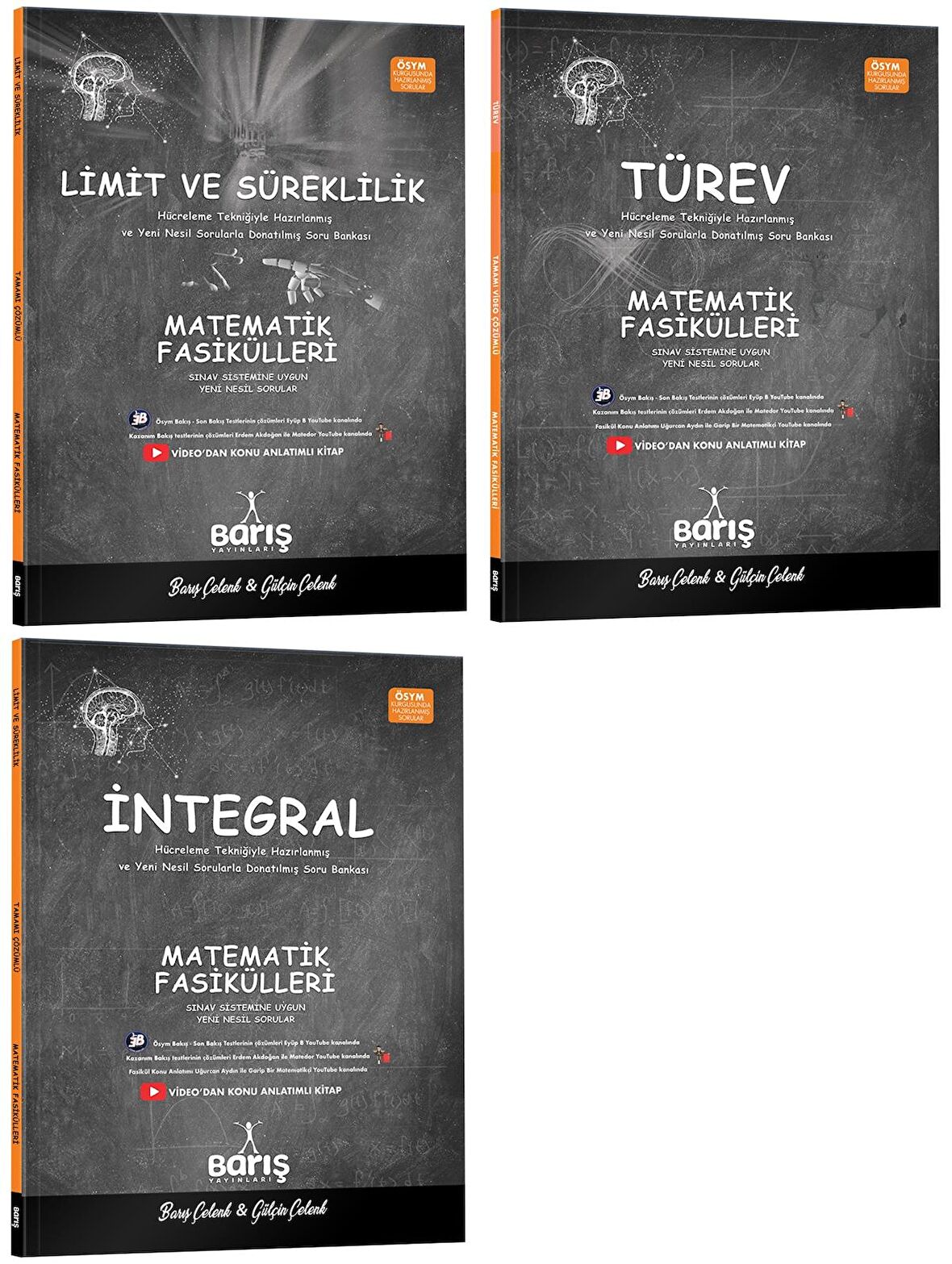 Barış Yayınları 2024 Ayt Limit + Türev + İntegral Seti 3 Kitap