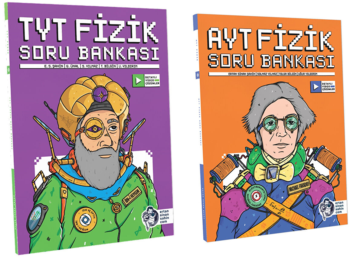 Ertan Sinan Şahin 2025 Tyt + Ayt Fizik Soru Bankası Seti 2 Kitap