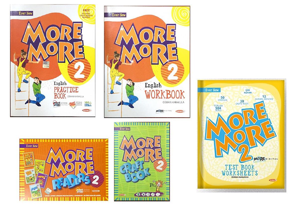More & More 2. Sınıf Pratice Book + Test Book 2023