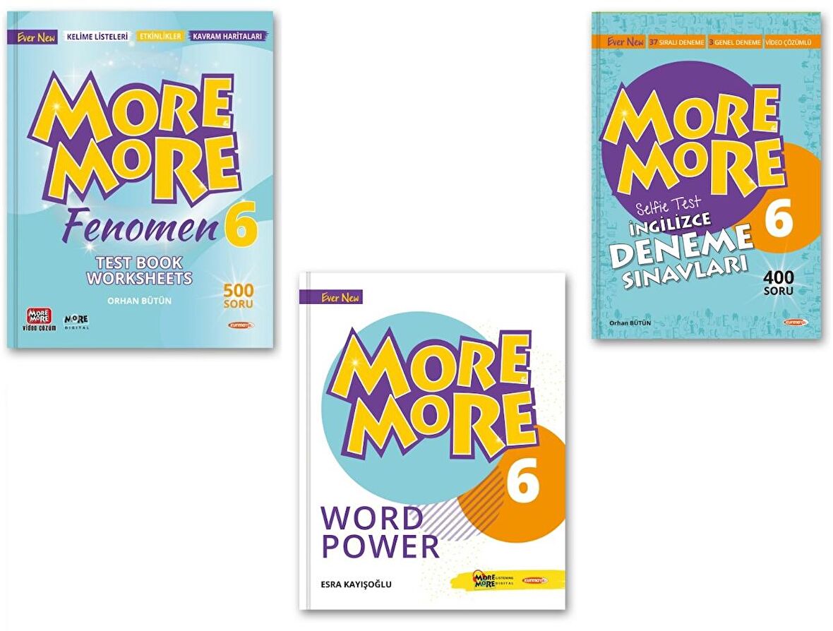 Kurmay Elt 6. Sınıf More & More Test Book + Word Power + Selfie Test 2023