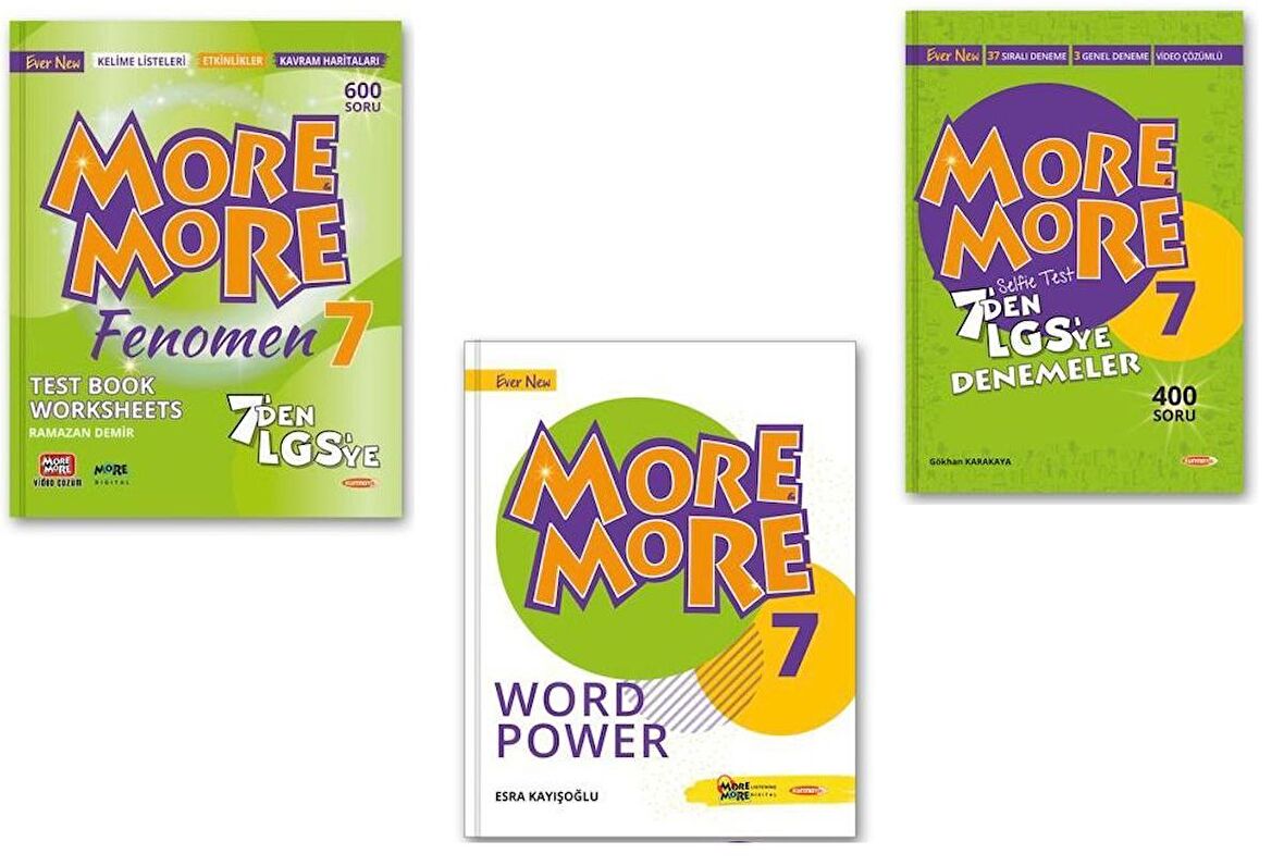Kurmay Elt 7. Sınıf More & More Test Book + Word Power + Selfie Test 2023