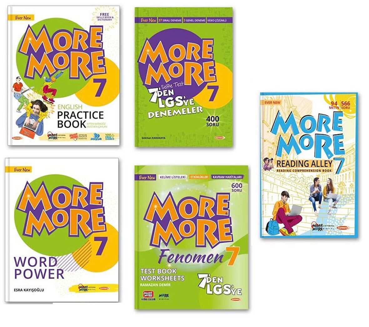 Kurmay Elt 7. Sınıf More & More 5 Li Tam Set Pb+Tb+Wp+St+Reading 2023