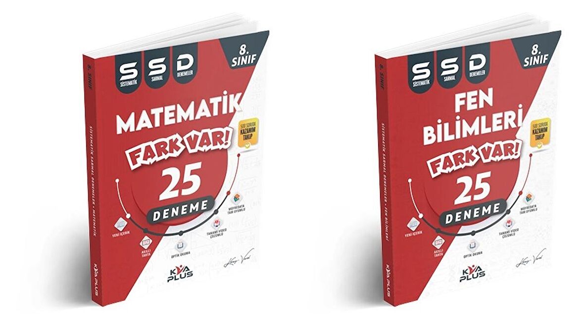 Kva 8. Sınıf Matematik + Fen Bilimleri Sistematik Sarmal Deneme Seti 2 Kitap 2023