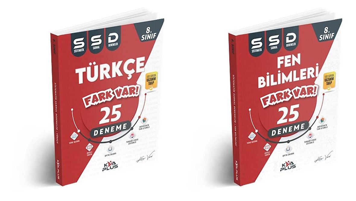 Kva 8. Sınıf Fen Bilimleri + Türkçe Sistematik Sarmal Deneme Seti 2 Kitap 2023