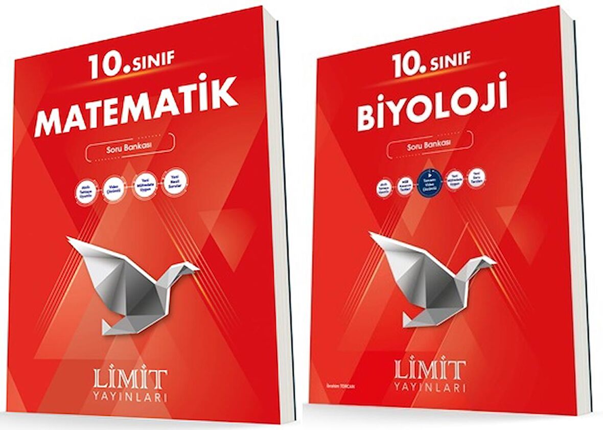 Limit 10. Sınıf Matematik + Biyoloji Soru Bankası Seti 2 Kitap 2023