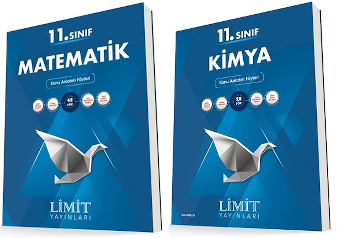 Limit 11. Sınıf Matematik + Kimya Konu Föyleri Seti 2 Kitap 2023