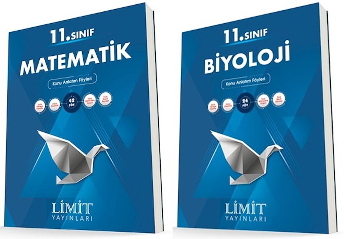 Limit 11. Sınıf Matematik + Biyoloji Konu Föyleri Seti 2 Kitap 2023