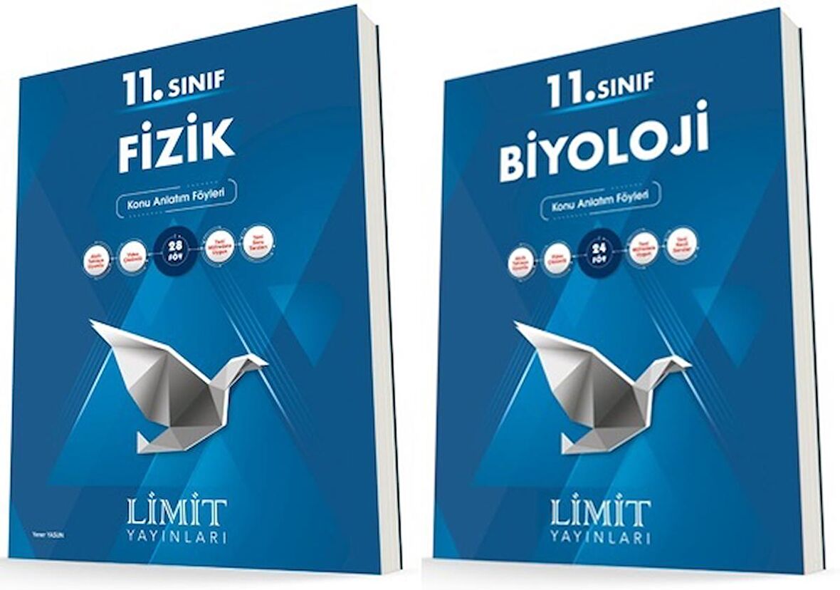 Limit 11. Sınıf Fizik + Biyoloji Konu Föyleri Seti 2 Kitap 2023