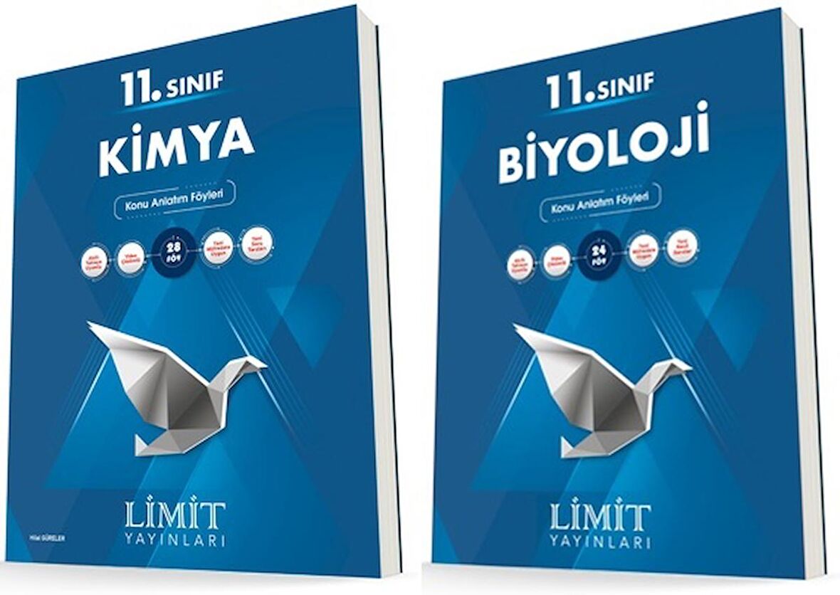 Limit 11. Sınıf Kimya + Biyoloji Konu Föyleri Seti 2 Kitap 2023
